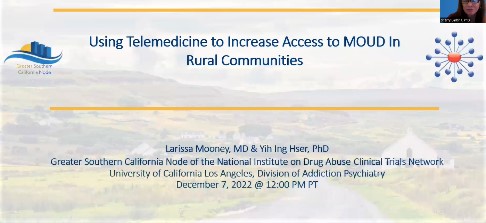 Thumbnail for Addressing Opioid Use Disorder in Rural Communities, Session 2: Using Telemedicine to Increase Access to Medication for Opioid Use Disorder (MOUD) in Rural Communities
