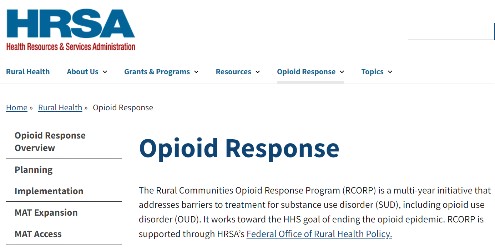 Thumbnail for Rural Communities Opioid Response Program